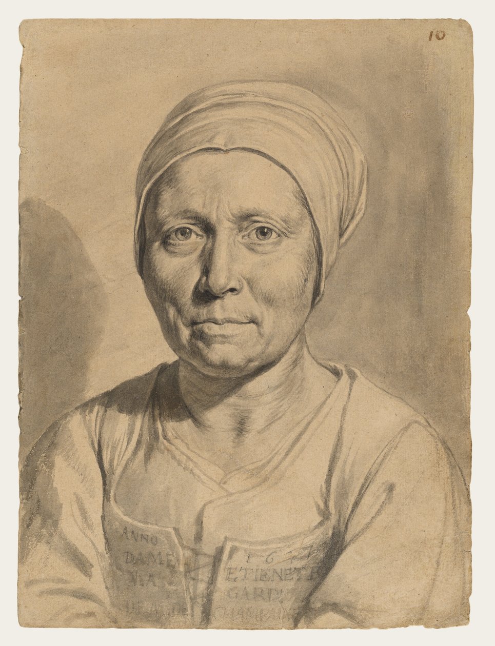 Portrait of Dame Étiennette - Philippe de Champaigne