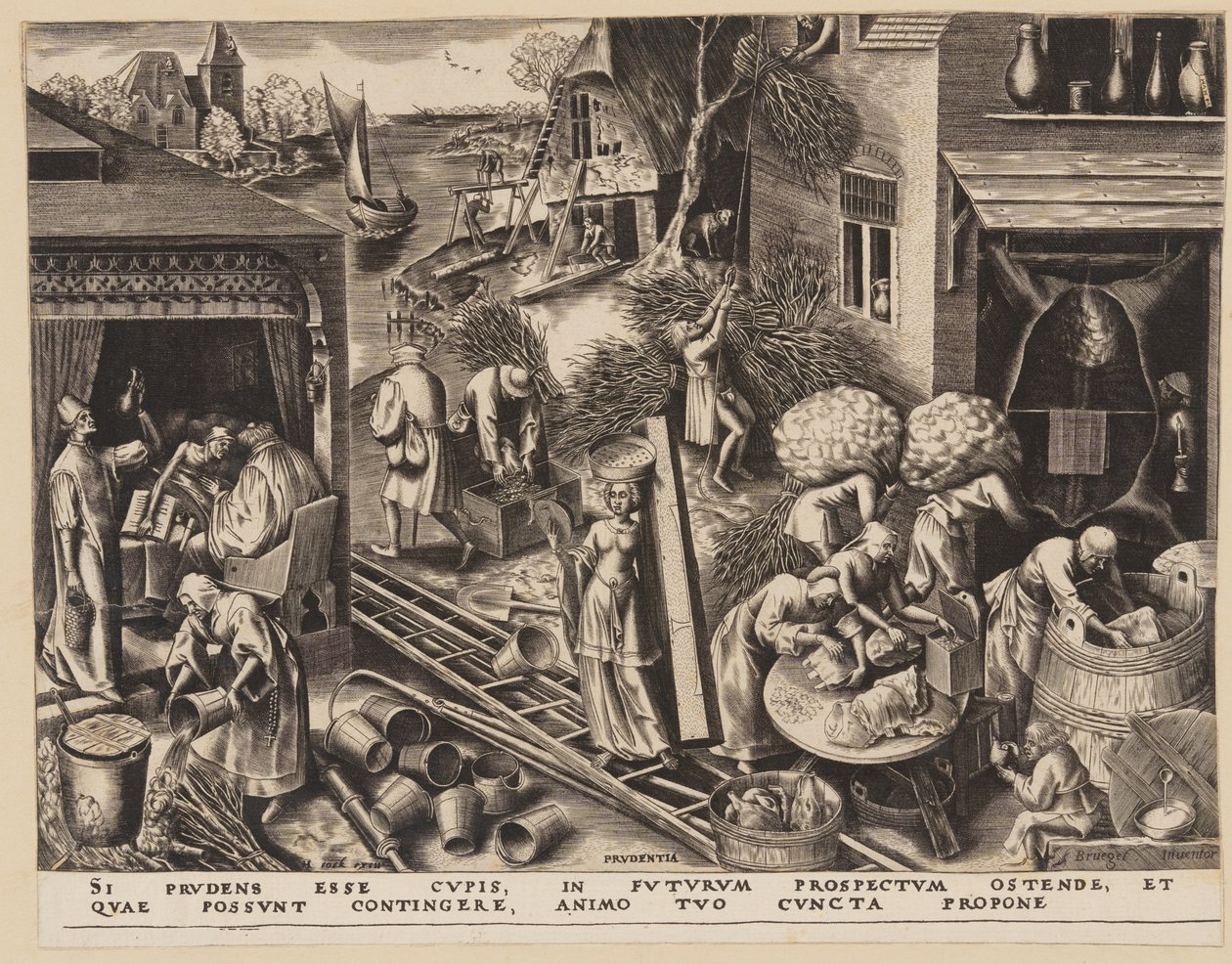 Prudence, extrait des Sept vertus - Philips Galle