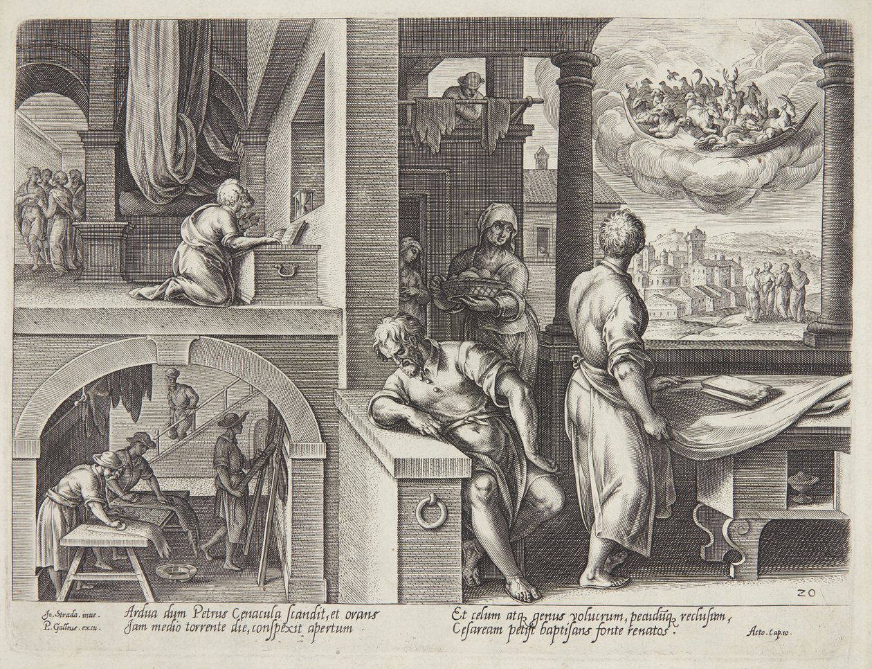 La vision de Saint Pierre - Philips Galle