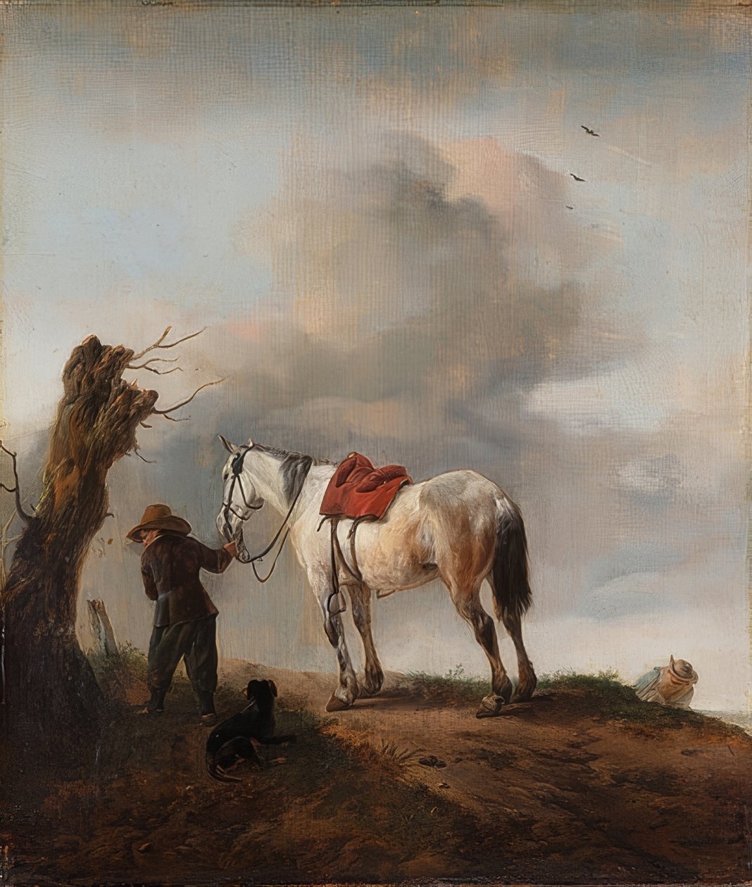 Le cheval blanc. Vers 1646 - Philips Wouwerman