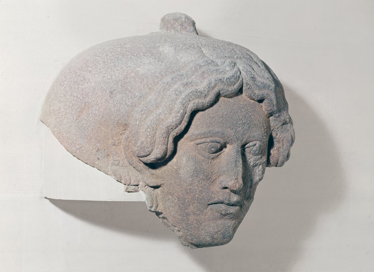 Tête de femme, fragment d