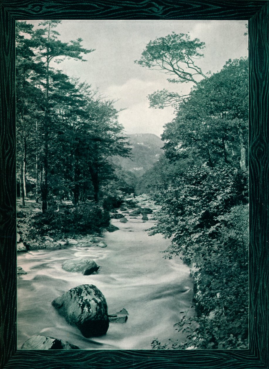 Rivière Lyn, Lynmouth, vers 1908 - Photochrom Co Ltd of London