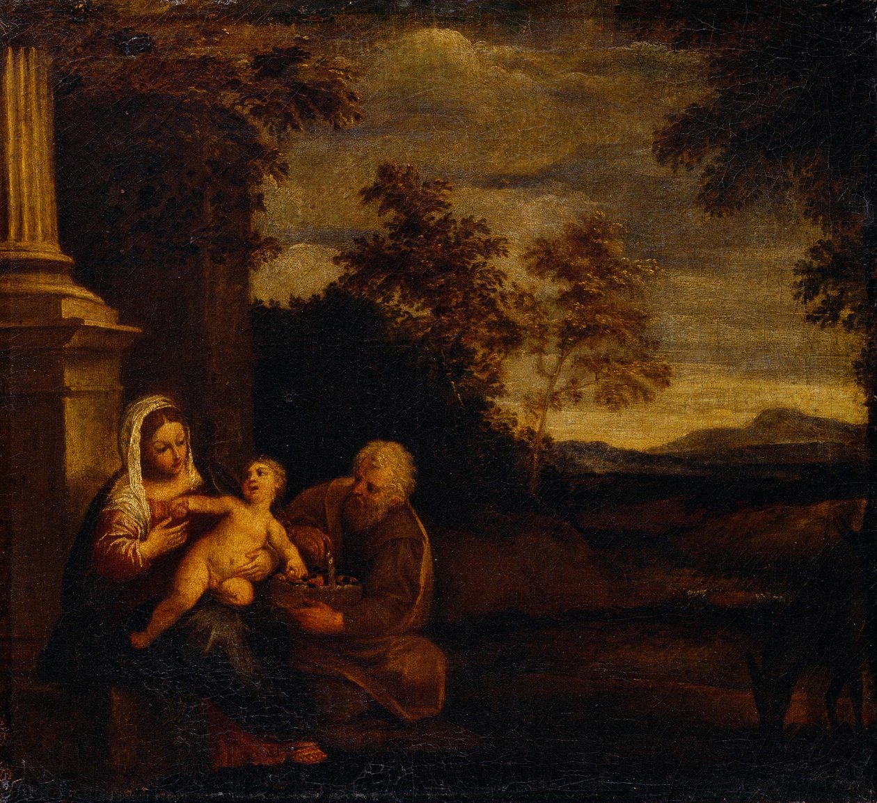 Repos pendant la fuite - Pier Francesco Mola