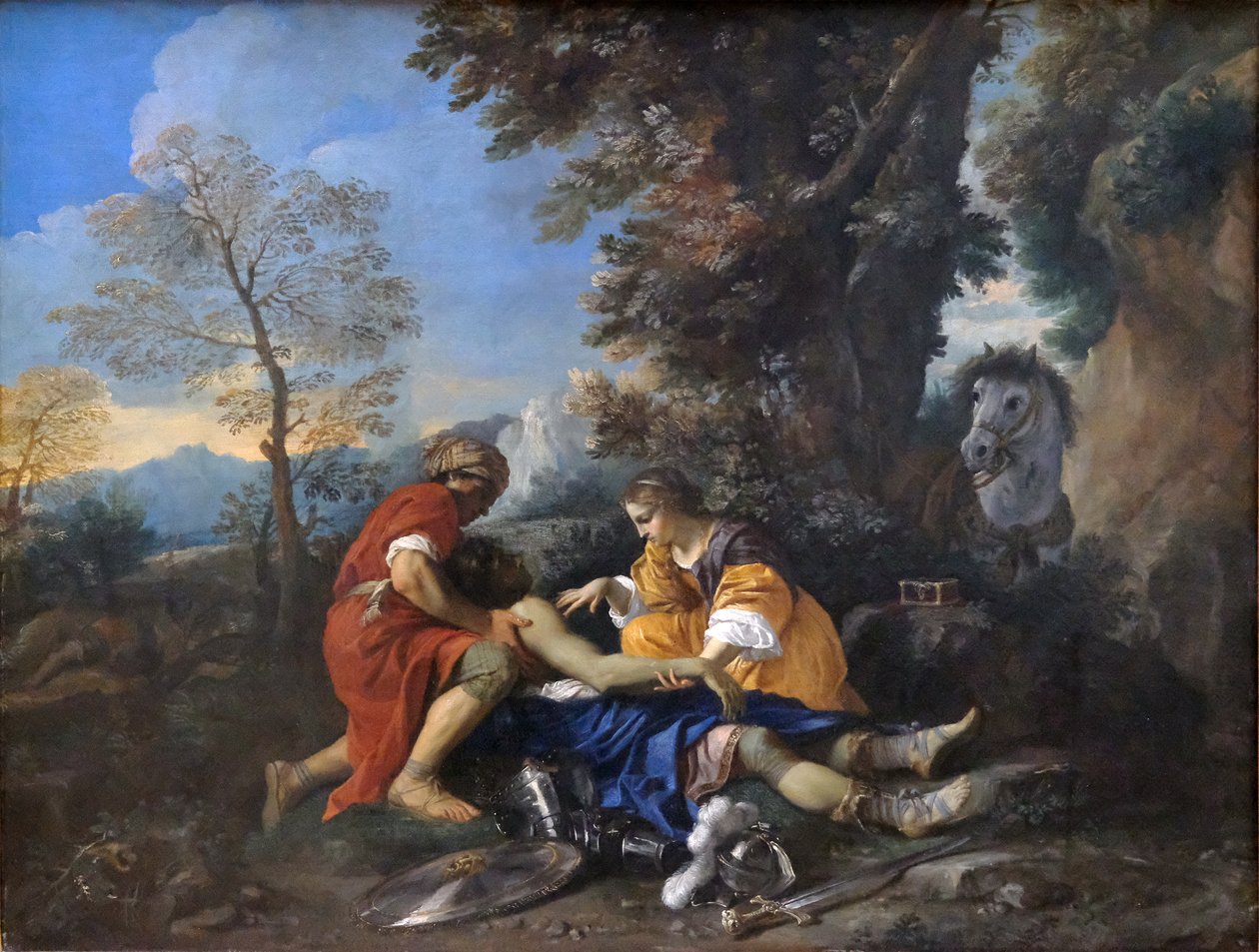 Tancrède ressuscité par Erminia et Vafrine après le combat avec Argantes - Pier Francesco Mola