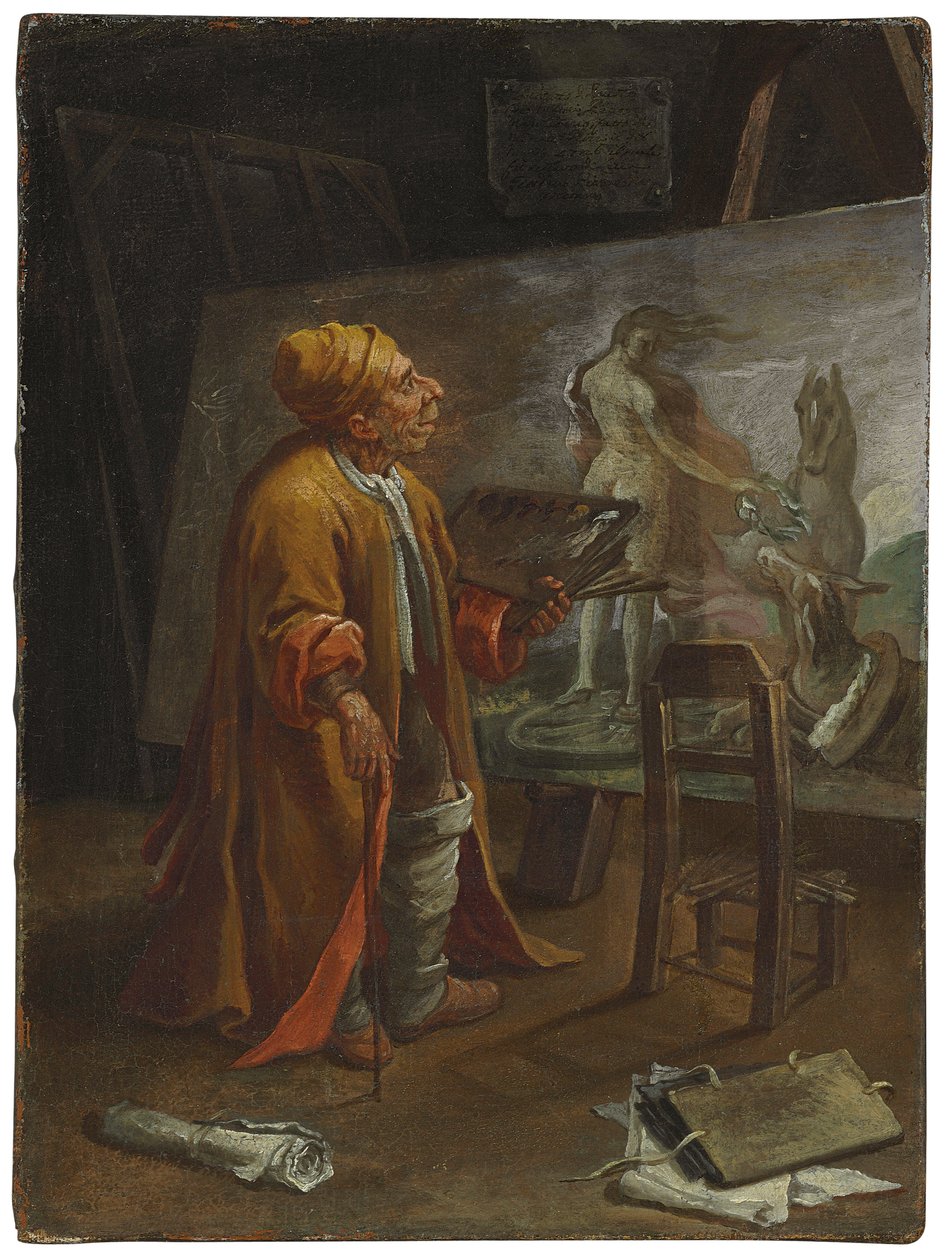 Paolo de Matteis dans son Atelier - Pier Leone Ghezzi