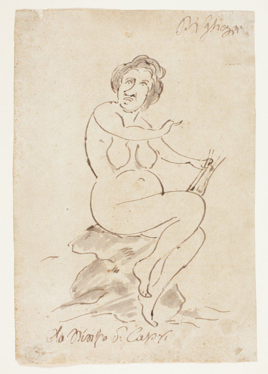 La Nymphe de Capri - Pier Leone Ghezzi