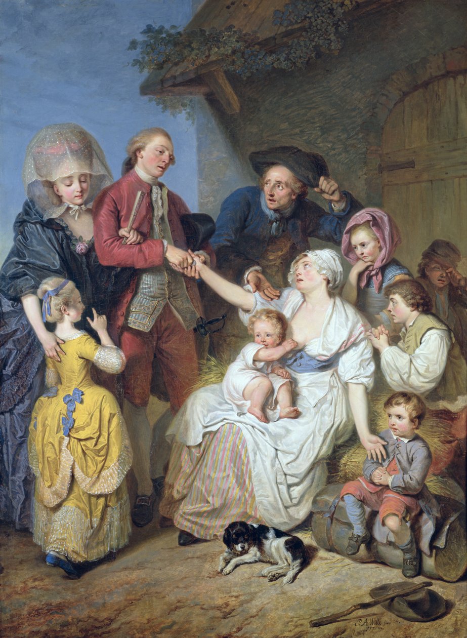 Charité, 1777 - Pierre Alexandre Wille