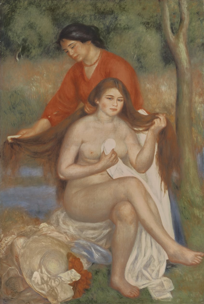 Baigneuse et servante, vers 1900 - Pierre Auguste Renoir