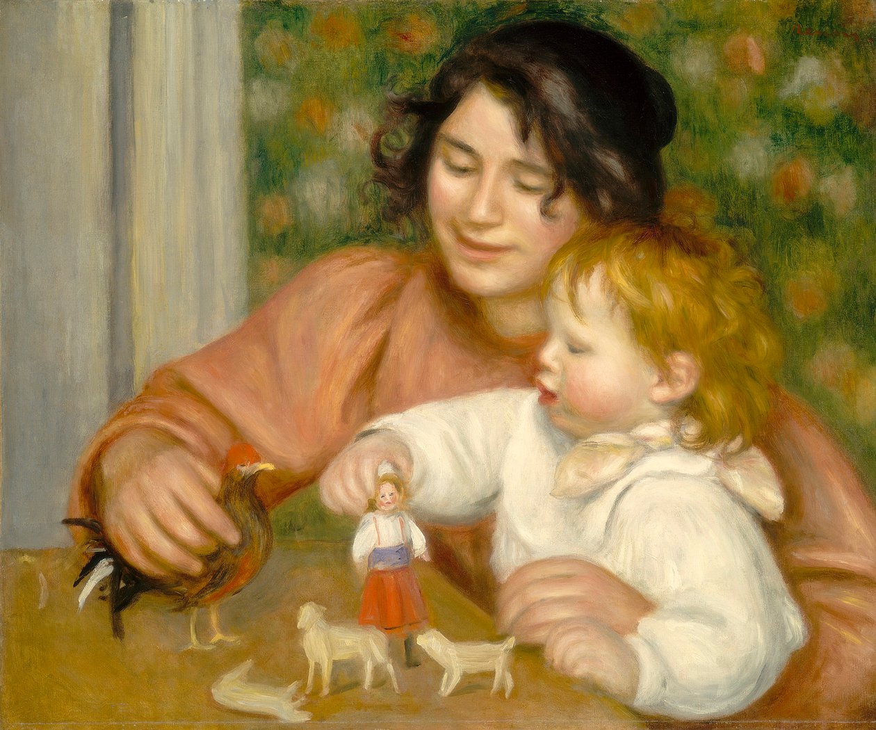 Enfant avec des jouets, Gabrielle et le fils de l