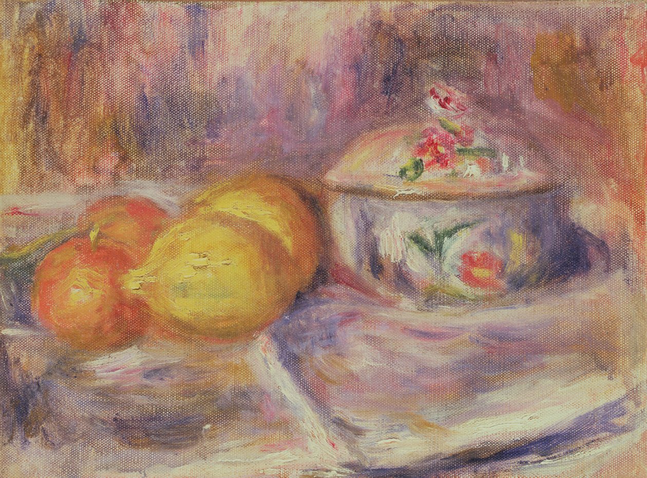 Fruits et bonbonnière - Pierre Auguste Renoir