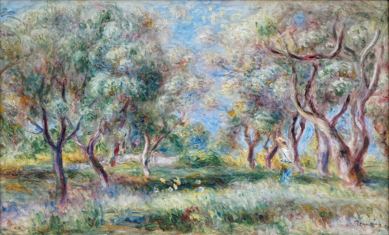 Les oliviers de Cagnes - Pierre Auguste Renoir