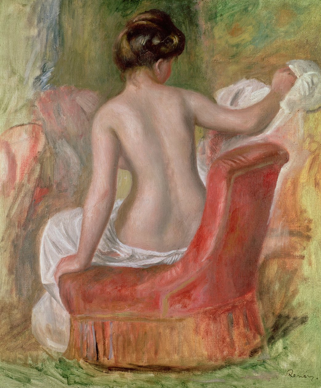 Nu dans un fauteuil, 1900 - Pierre Auguste Renoir