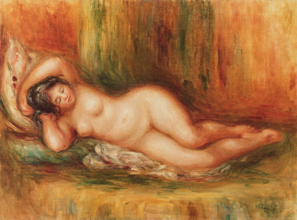 Baigneuse allongée - Pierre Auguste Renoir