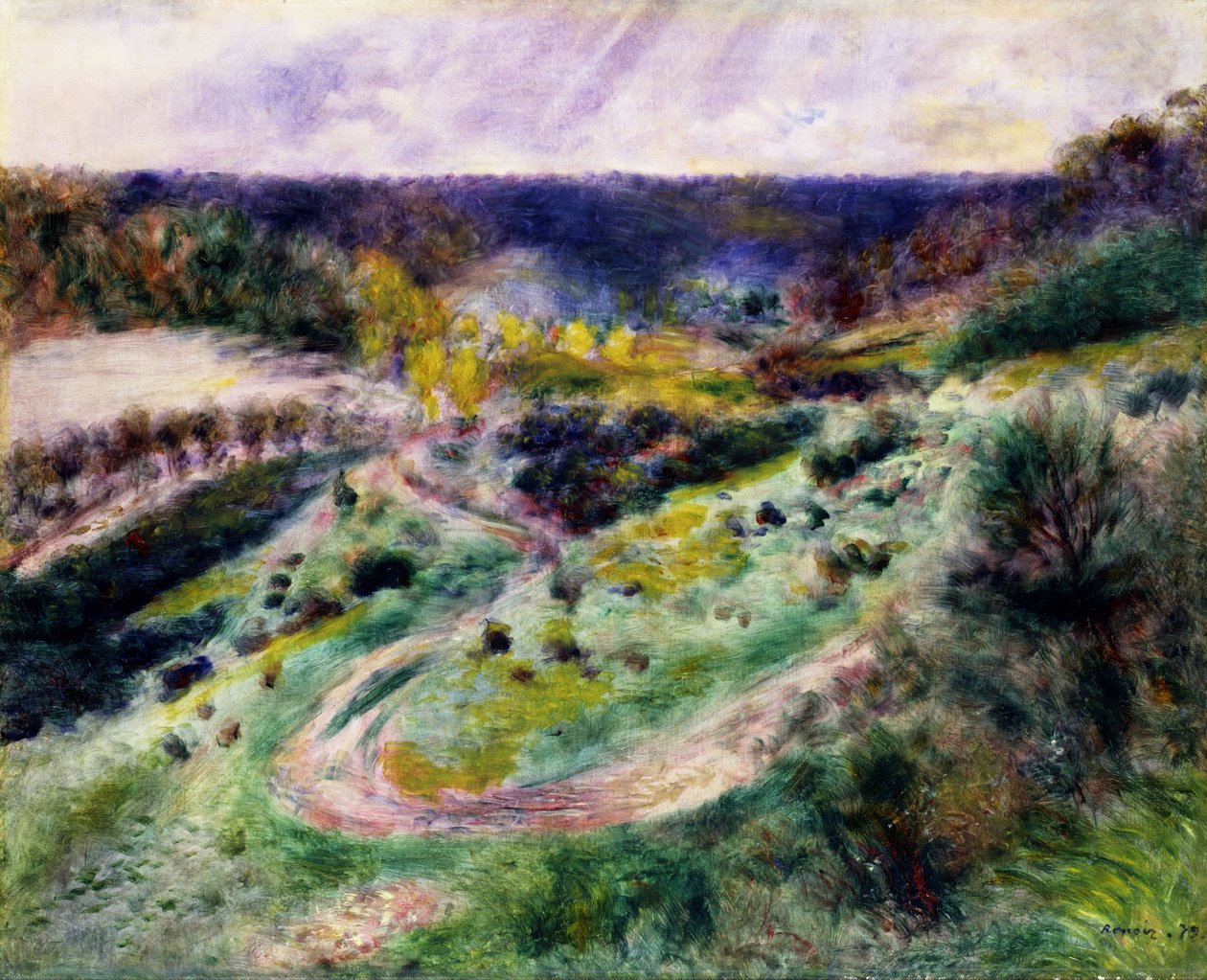 Route à Wargemont - Pierre Auguste Renoir