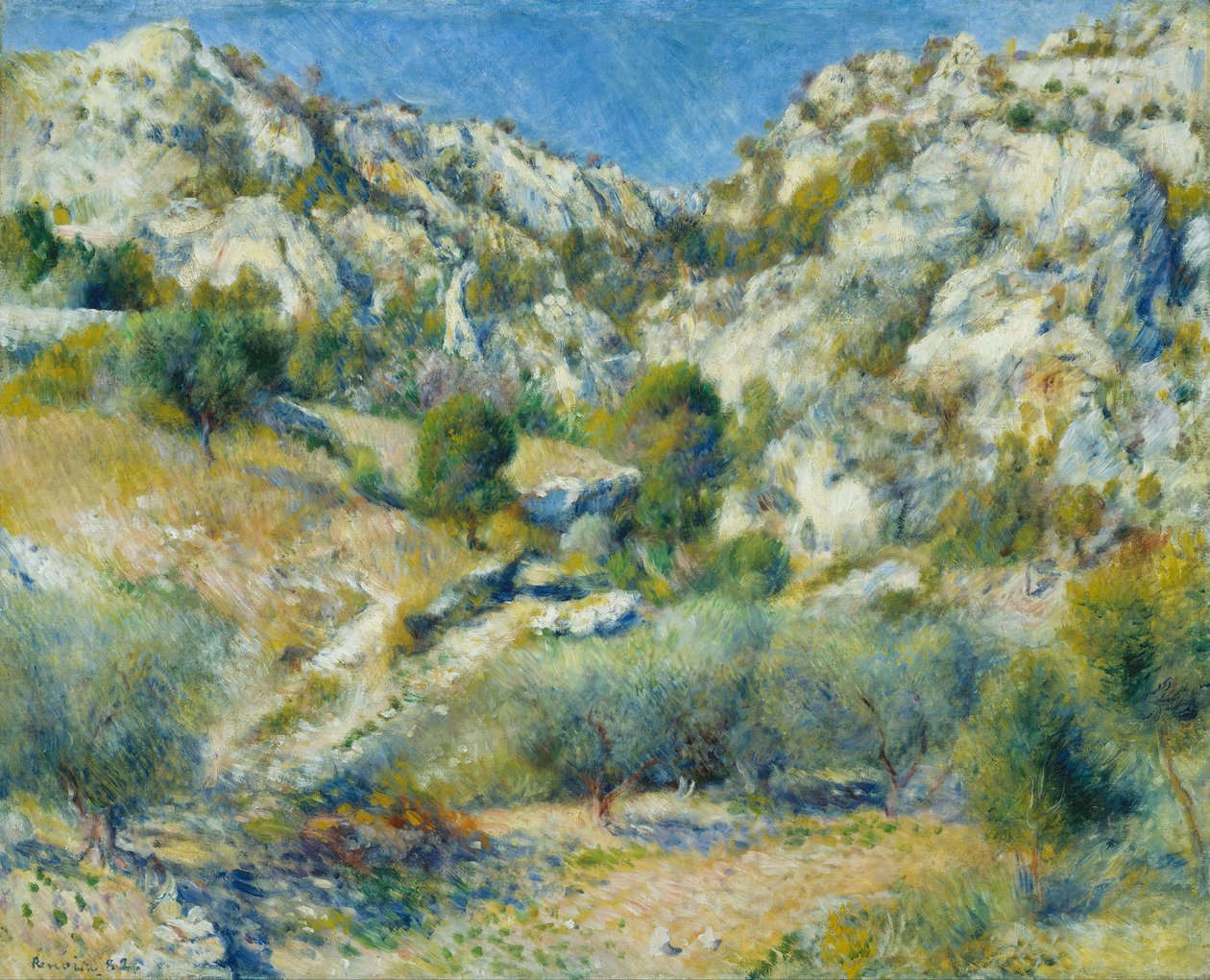 Rochers escarpés à L