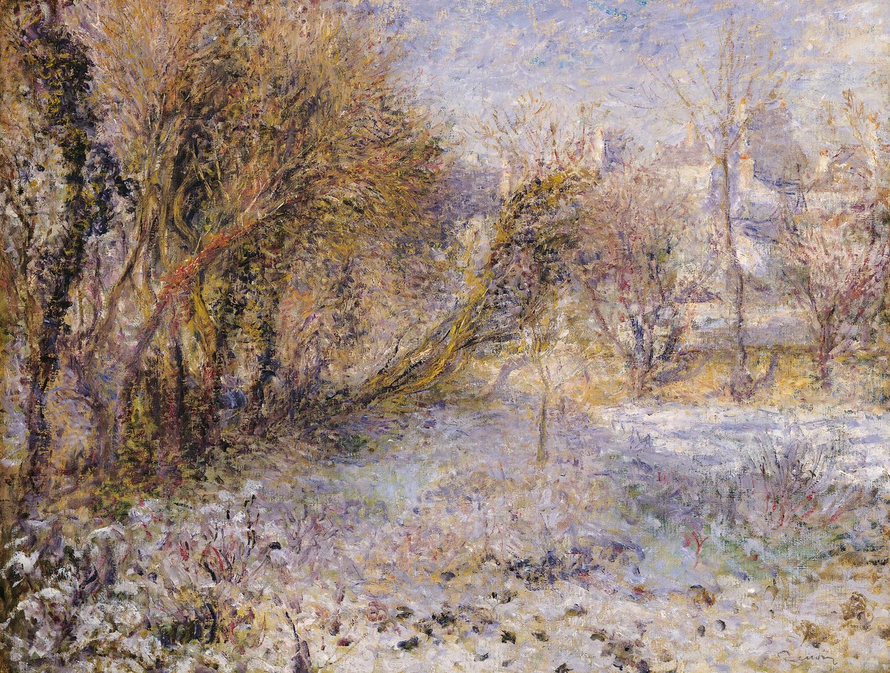 Paysage enneigé - Pierre Auguste Renoir