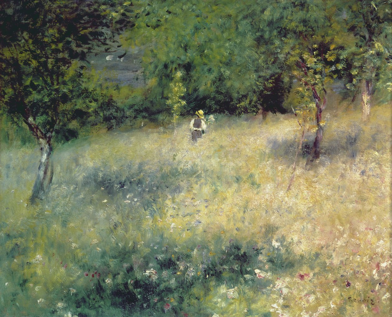 Printemps à Chatou, c.1872-5 - Pierre Auguste Renoir