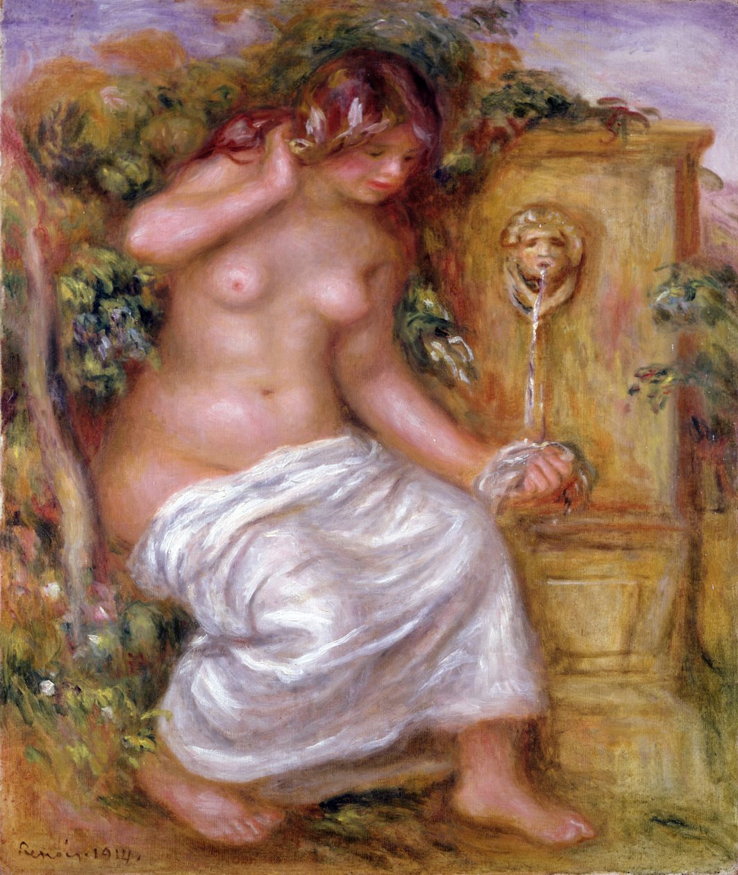 Le Baigneur à la Fontaine, 1914 - Pierre Auguste Renoir