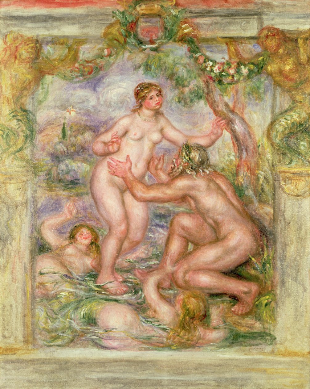 La Saône se jetant dans les bras du Rhône, 1915 - Pierre Auguste Renoir