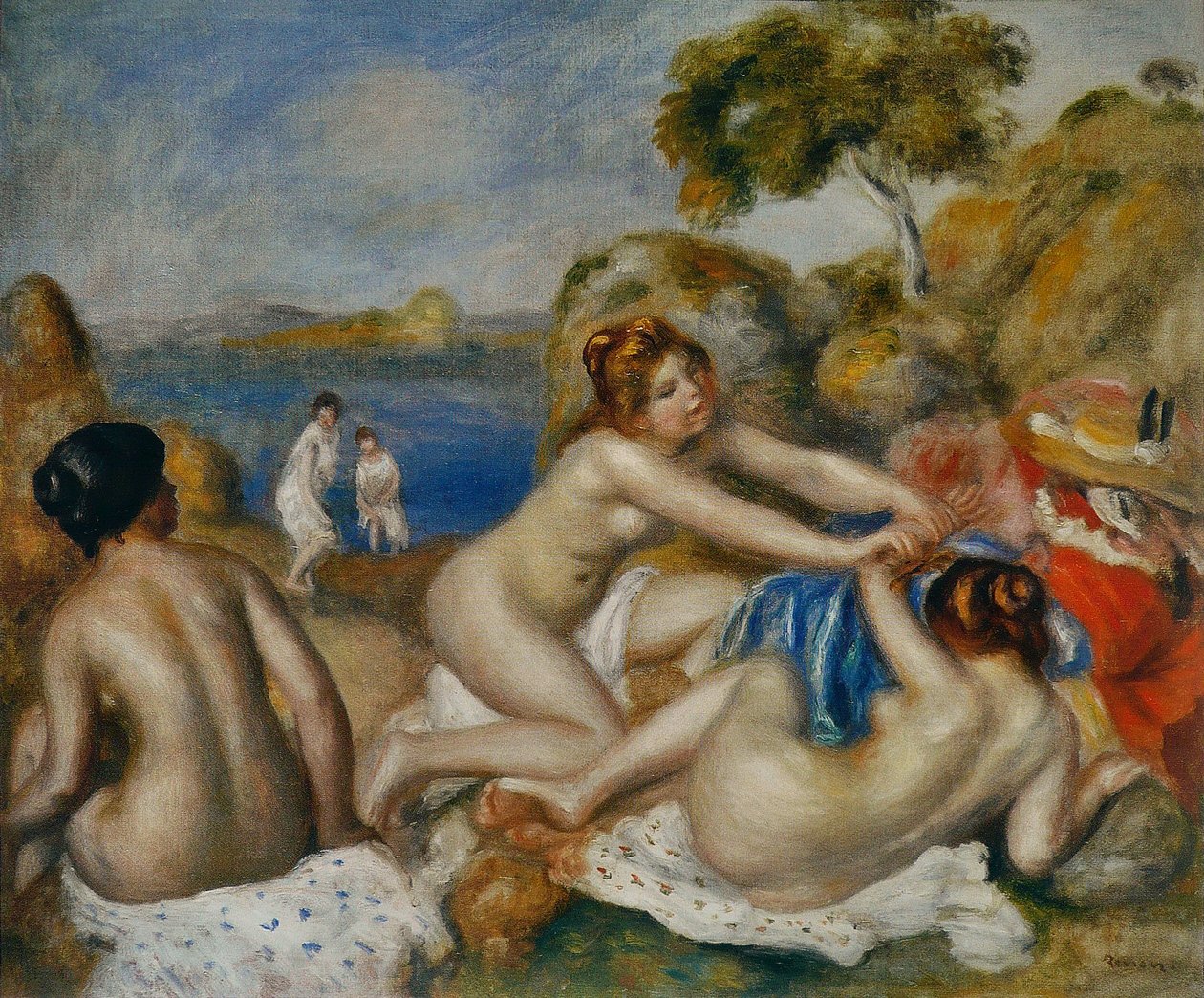 Trois baigneuses au crabe - Pierre Auguste Renoir