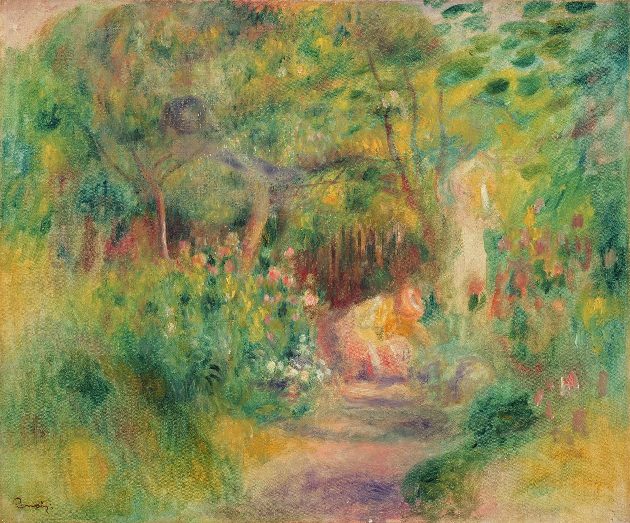 Femme jardinant, vers 1895 - Pierre Auguste Renoir