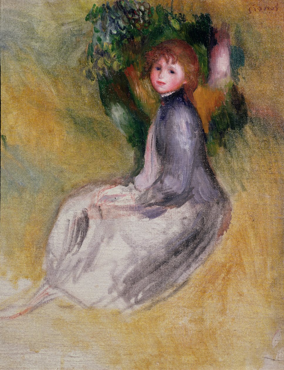 Jeune fille assise, 1885 - Pierre Auguste Renoir