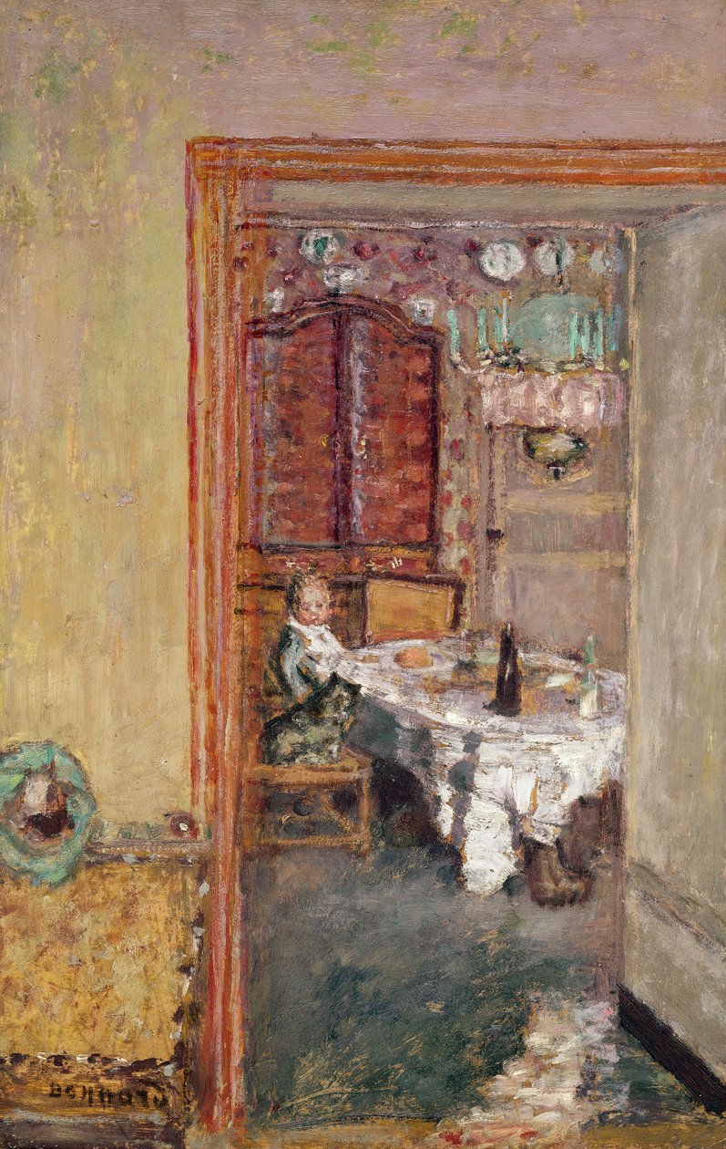 Jeune garçon dans la salle à manger, vers 1898 - Pierre Bonnard