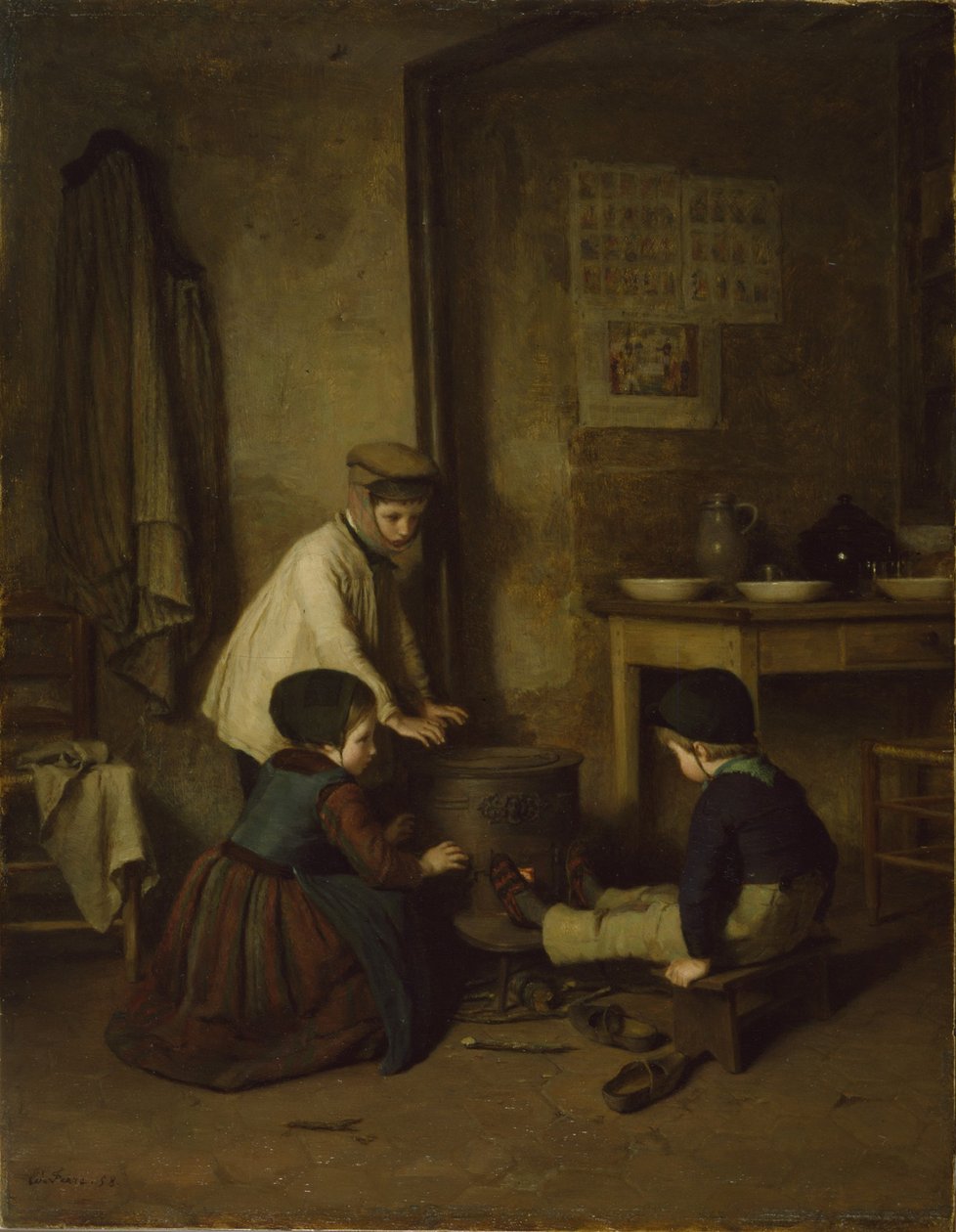 Le Jour froid, 1858 - Pierre Edouard Frere