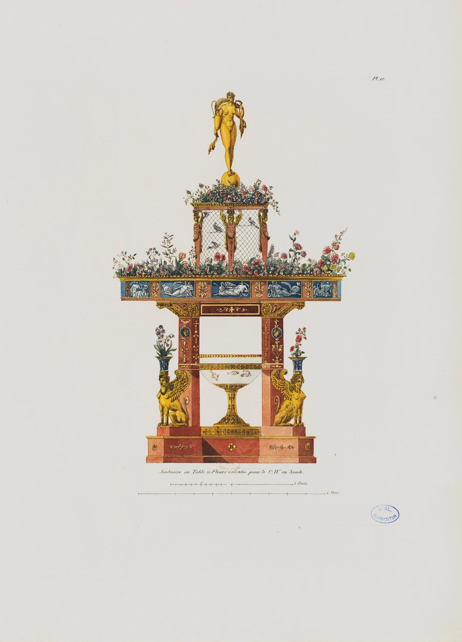Jardin, ou table de fleurs, de 