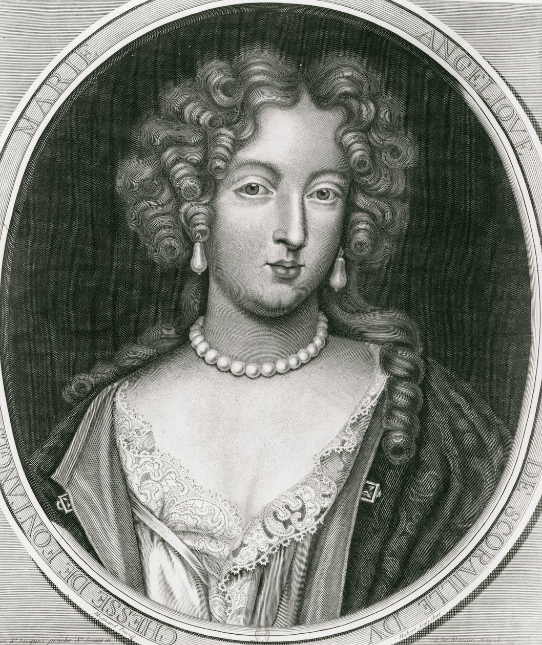 Portrait de Marie Angélique de Scoraille, duchesse de Fontanges (1661-81) - Pierre Mignard