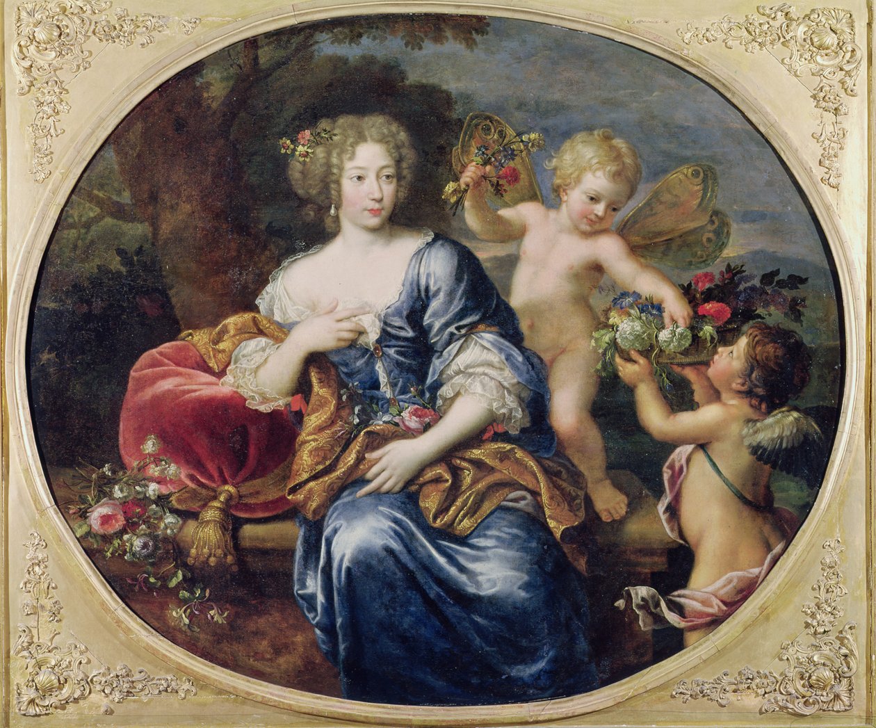 Portrait présumé de Françoise-Athénaïs de Rochechouart de Mortemart (1640-1707) Marquise de Montespan - Pierre Mignard