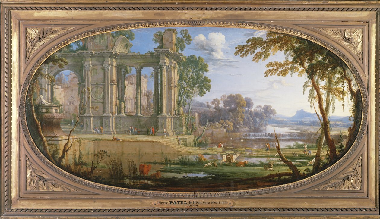 Paysage avec ruines classiques - Pierre Patel