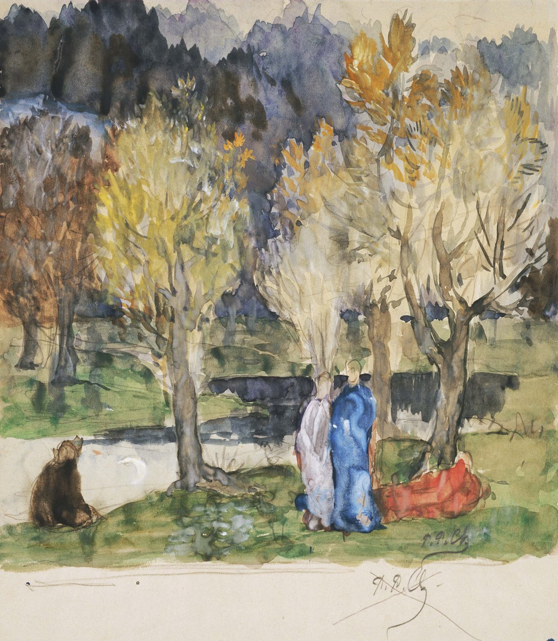 Bosquet sacré - Pierre Puvis de Chavannes