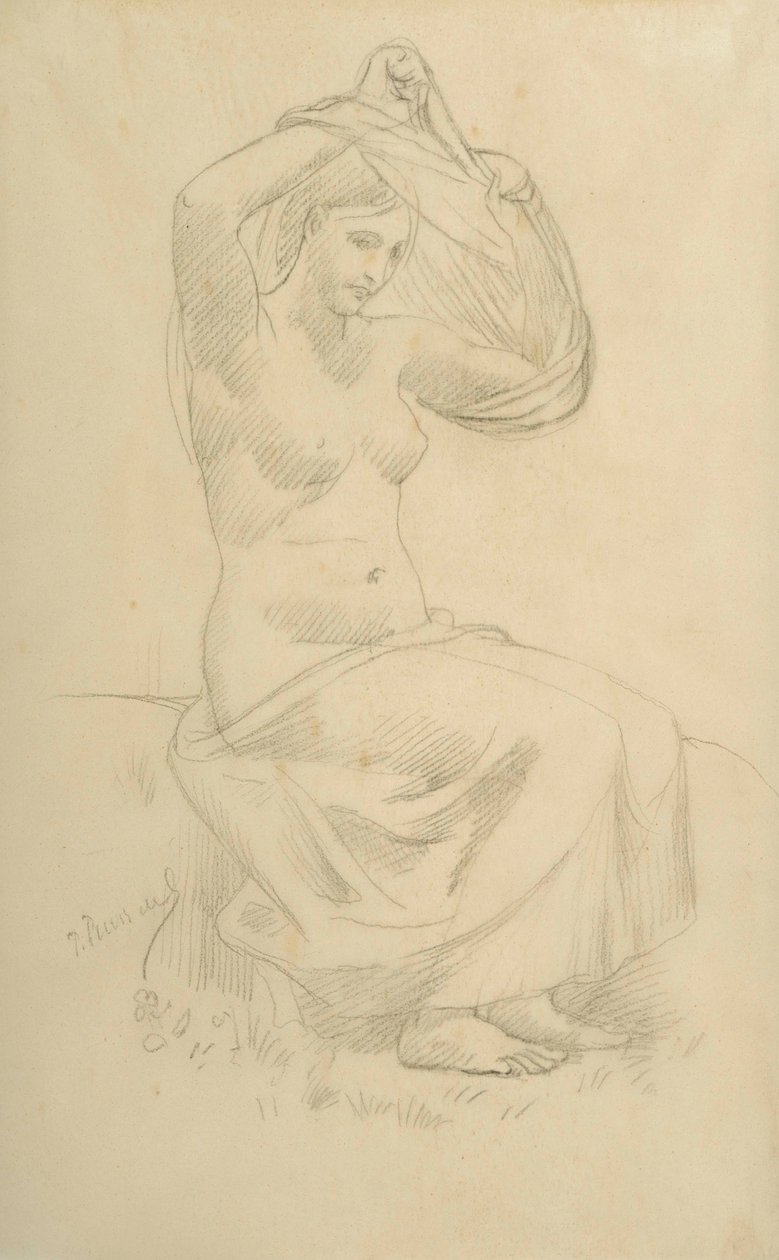 Figure assise - Pierre Puvis de Chavannes