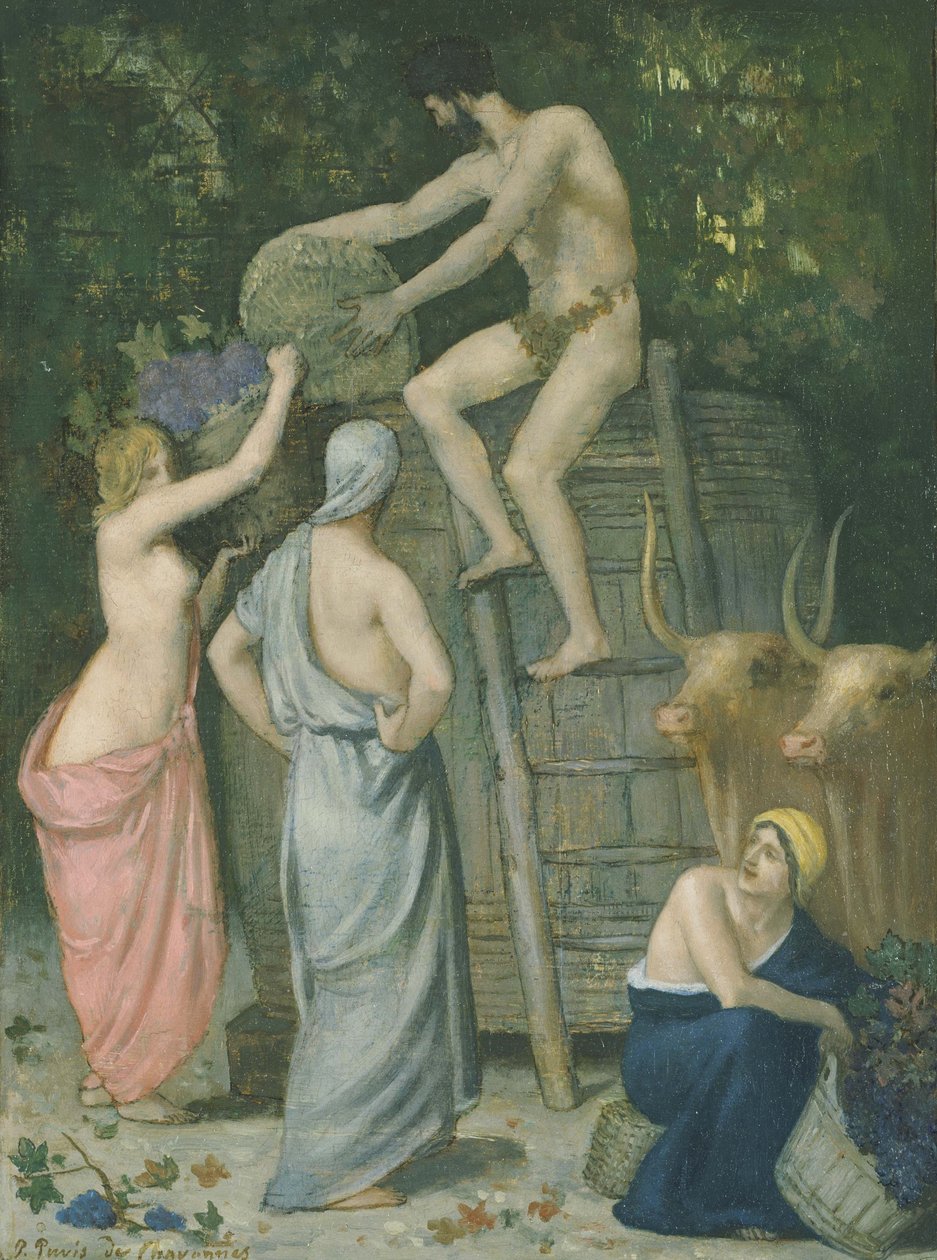 Le pressoir à vin - Pierre Puvis de Chavannes