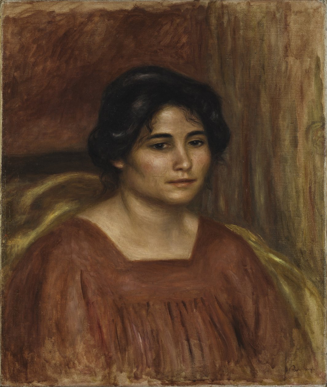 Gabrielle en robe rouge, 1908 - Pierre Auguste Renoir
