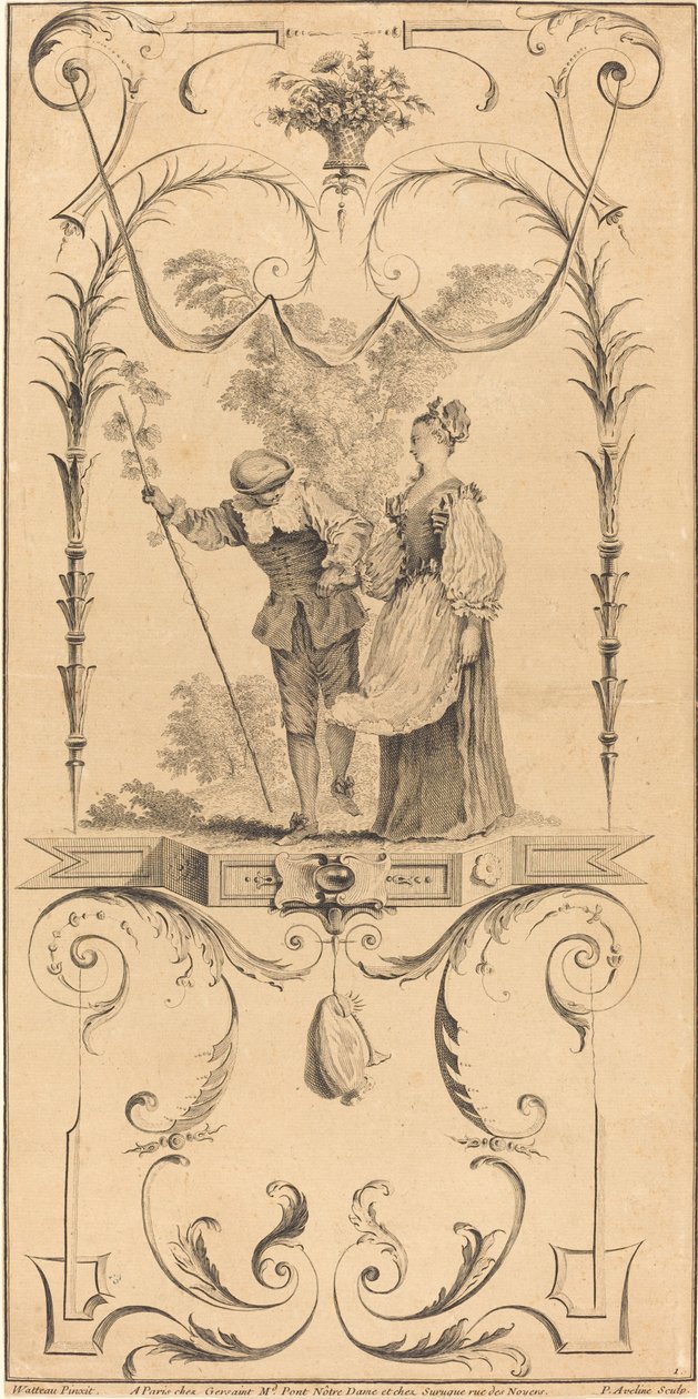 Berger et bergère - Pierre Alexandre Aveline