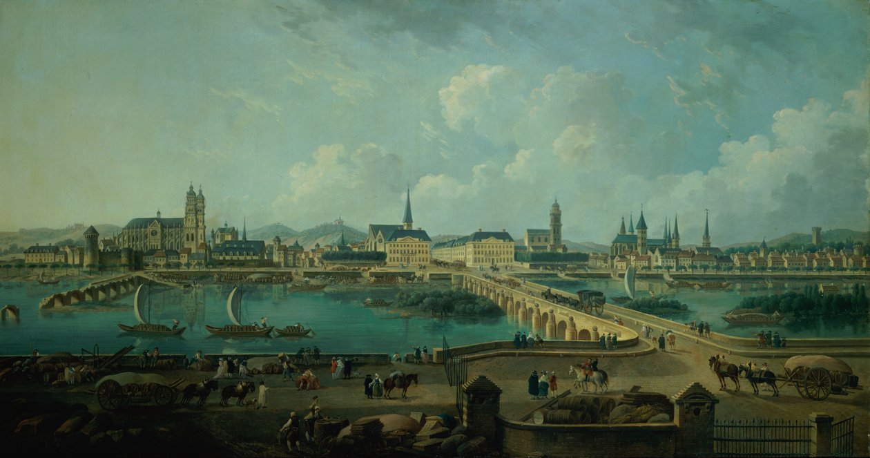 Vue panoramique de Tours, 1787 - Pierre Antoine Demachy