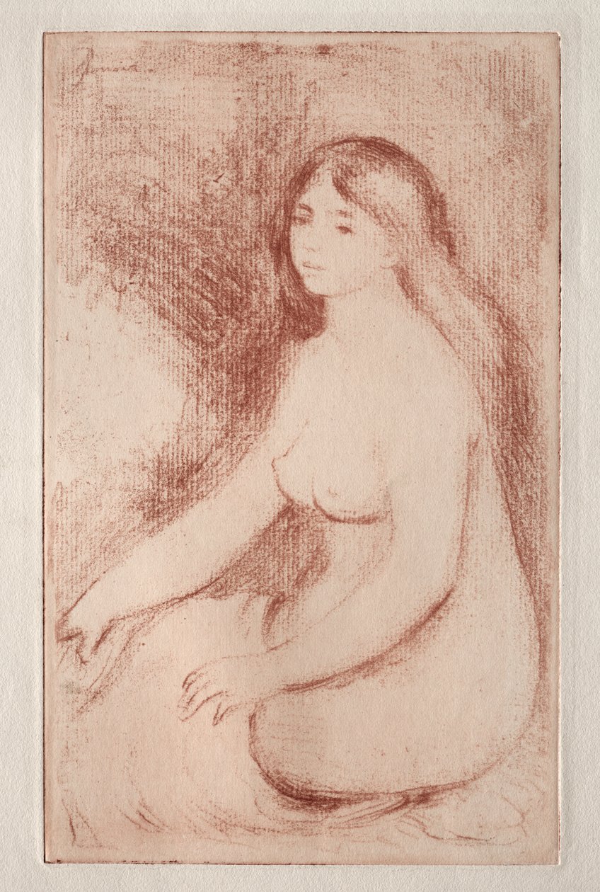Baigneuse assise - Pierre Auguste Renoir