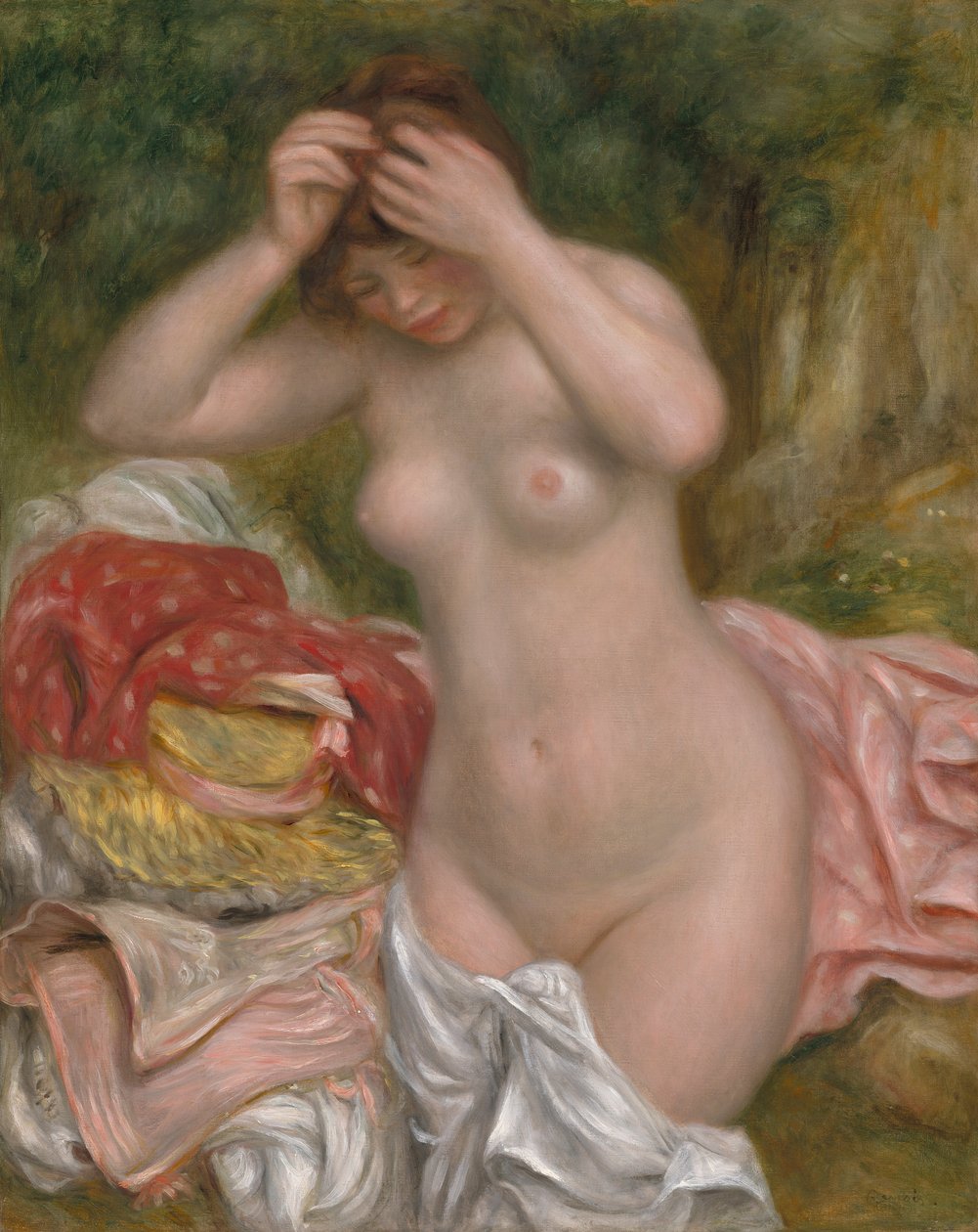 Baigneuse arrangeant ses cheveux, 1893 - Pierre Auguste Renoir