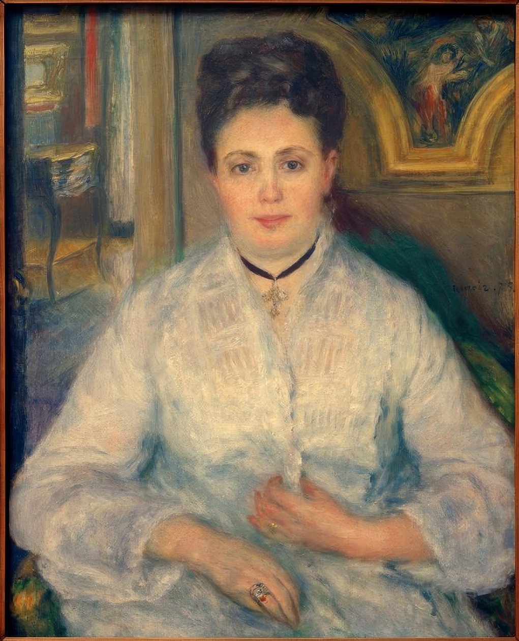 Portrait de Madame Victor Chocquet - Pierre Auguste Renoir