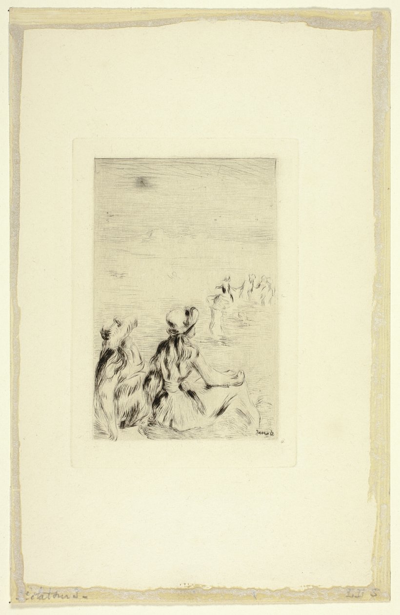 Enfants sur la plage, Berneval - Pierre Auguste Renoir