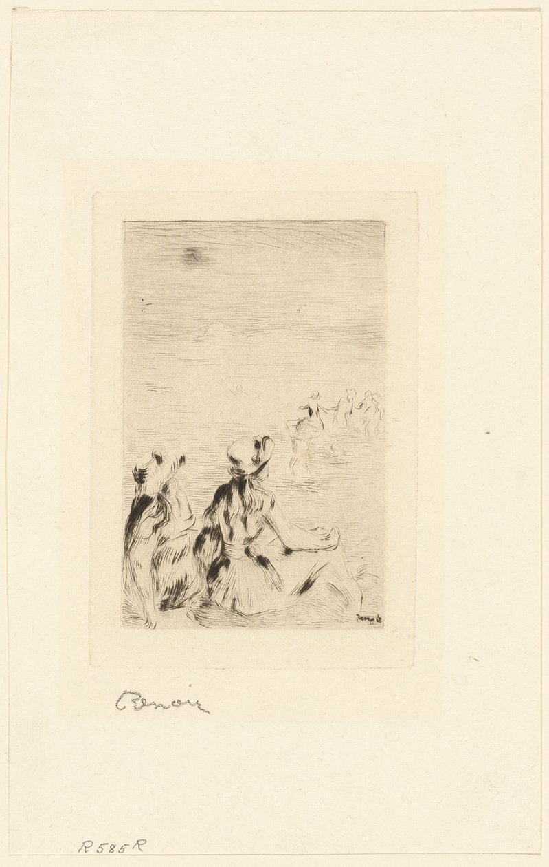 Enfants sur la Plage, Berneval - Pierre Auguste Renoir