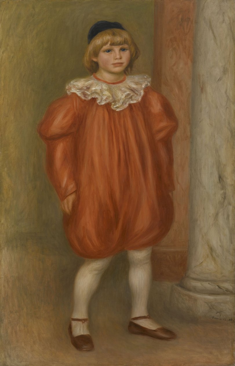 Claude Renoir en costume de clown, 1909 - Pierre Auguste Renoir