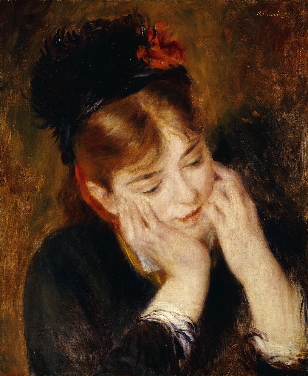 Contemplation, 1877 - Pierre Auguste Renoir