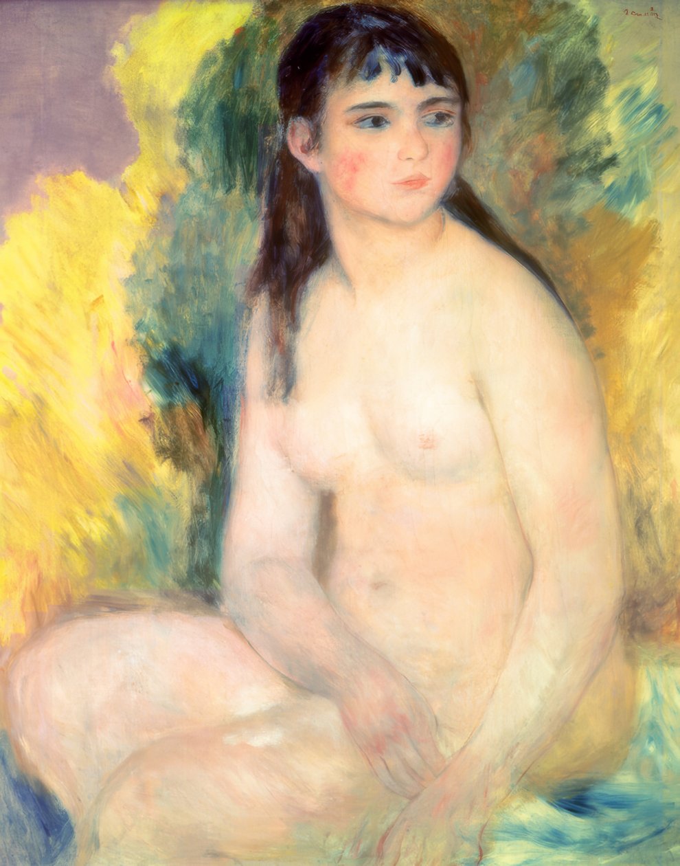 Femme nue assise - Pierre Auguste Renoir