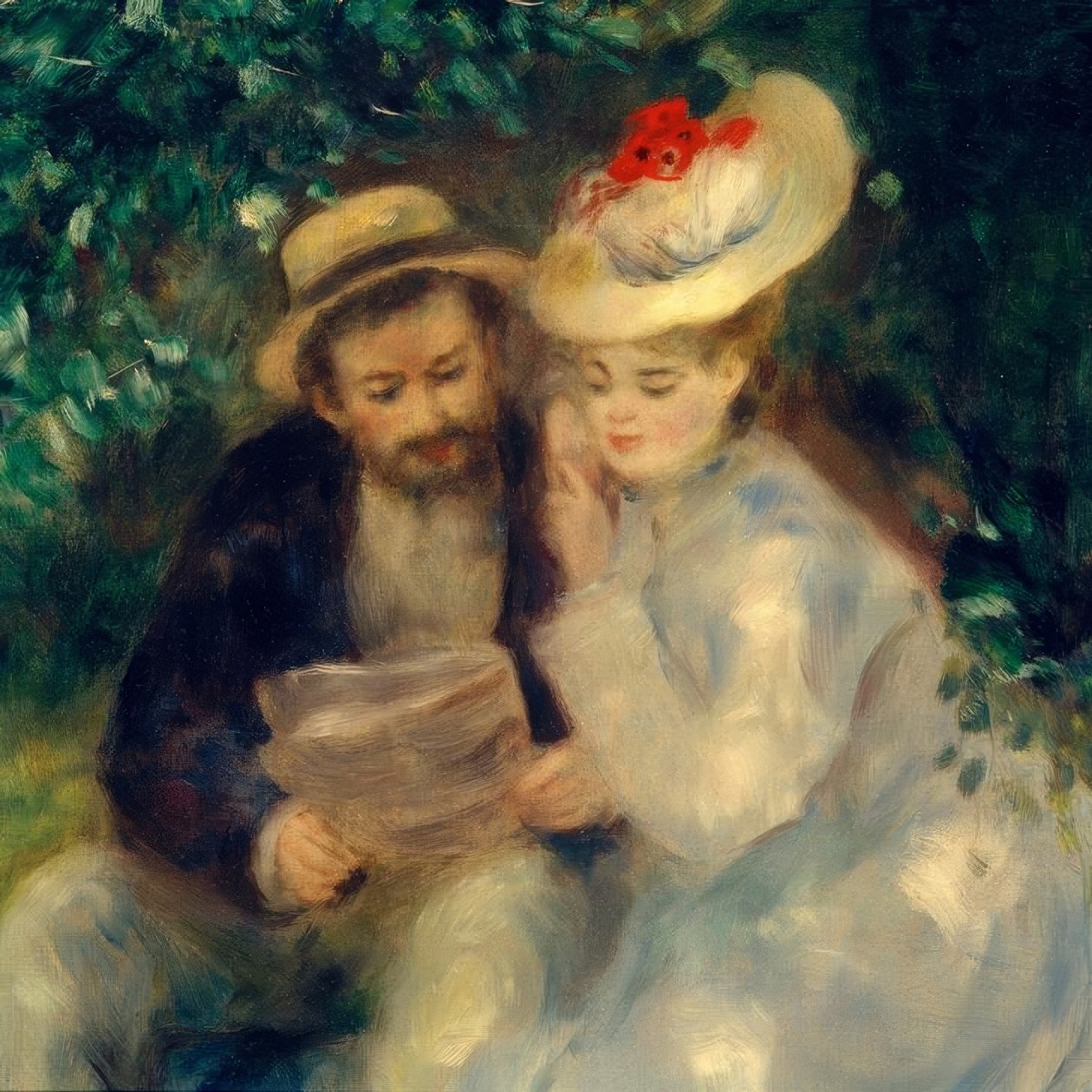 Secrets (La Tonnelle) - Pierre Auguste Renoir