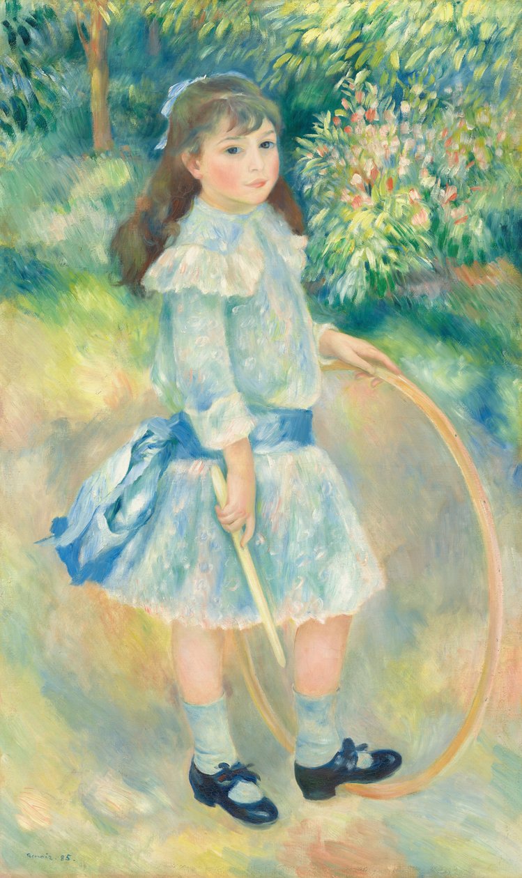 Fille avec un cerceau, 1885 - Pierre Auguste Renoir