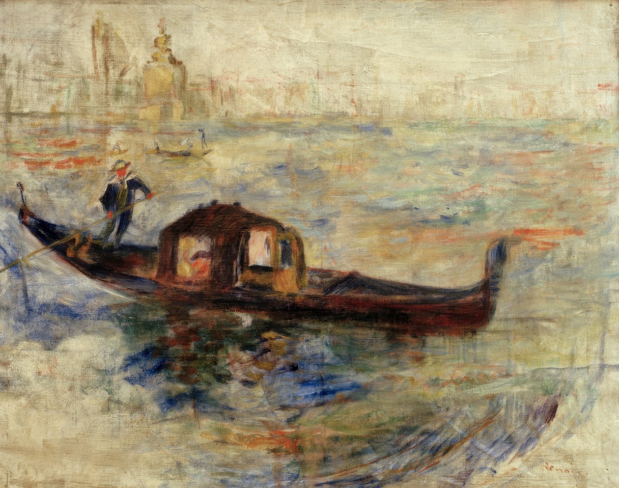 Gondole à Venise - Pierre Auguste Renoir