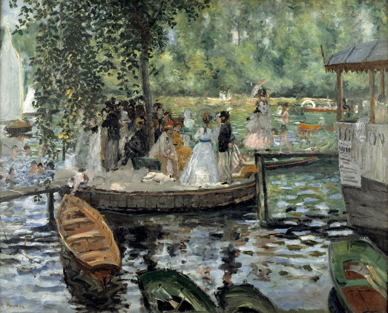 La Grenouillère, 1869 - Pierre Auguste Renoir